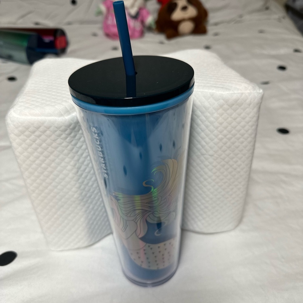 Starbucks mermaid cold cup EUC